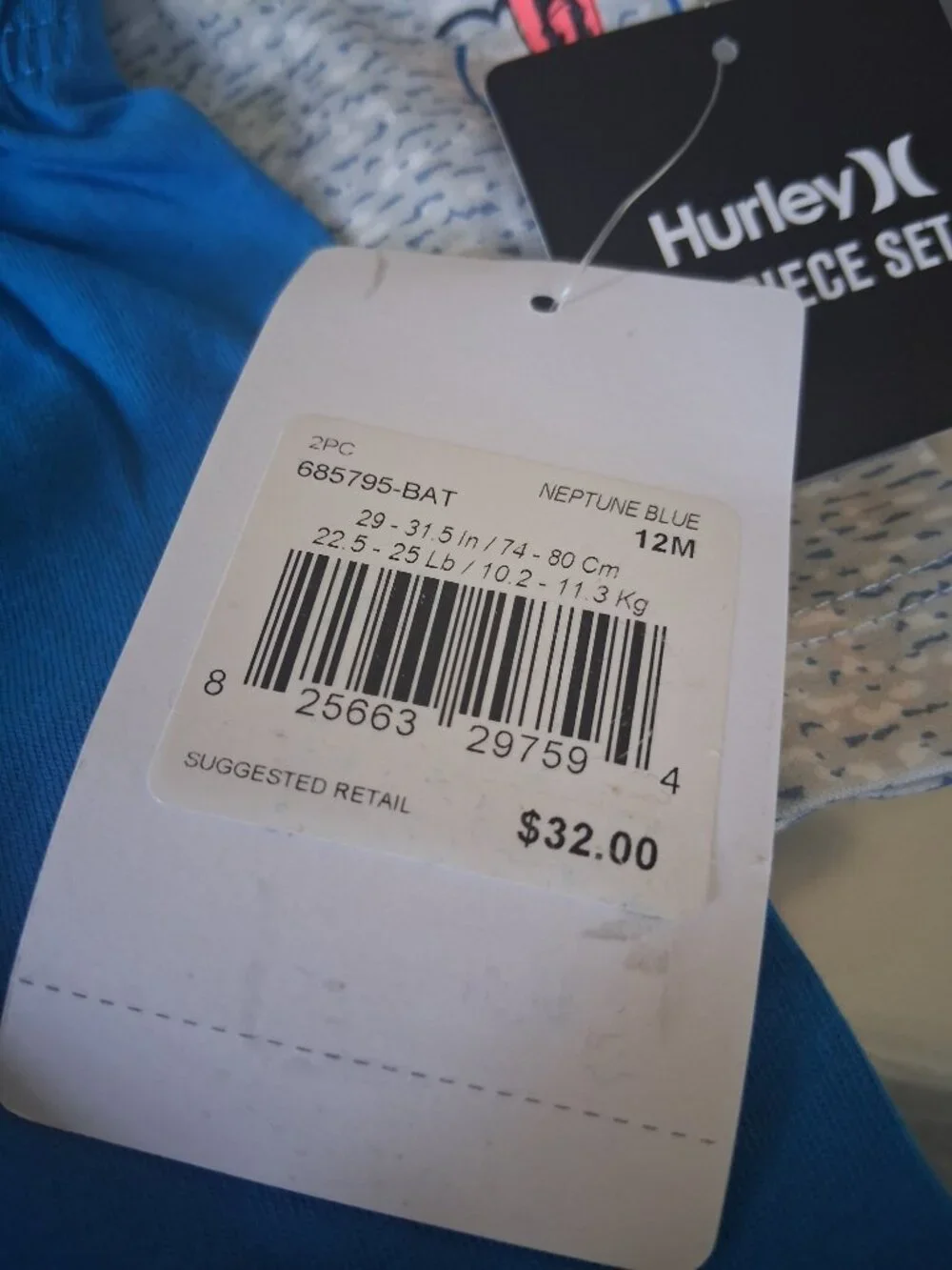 Hurley Baby Boys 2-Piece Surf Tank & Shorts Set 12M